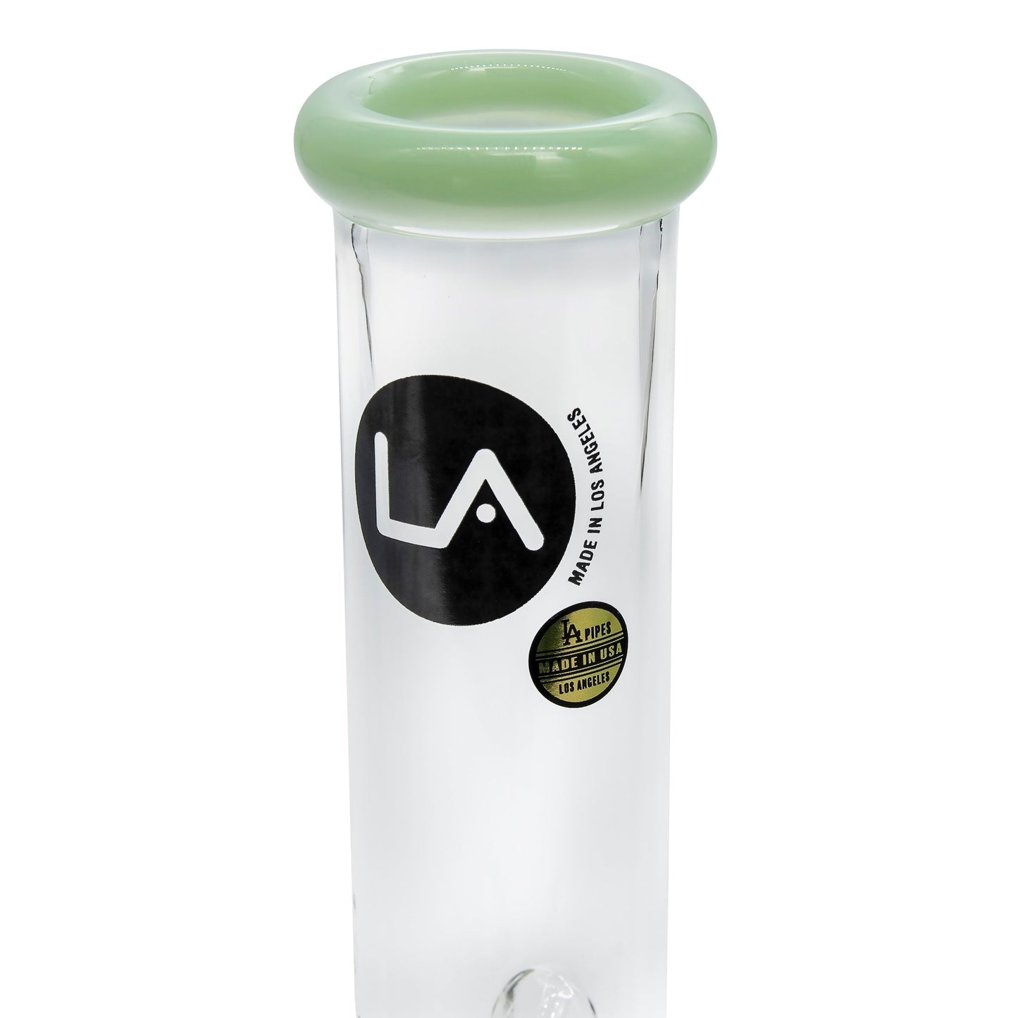 LA Pipes 8" Color Accented Mini Beaker Bong