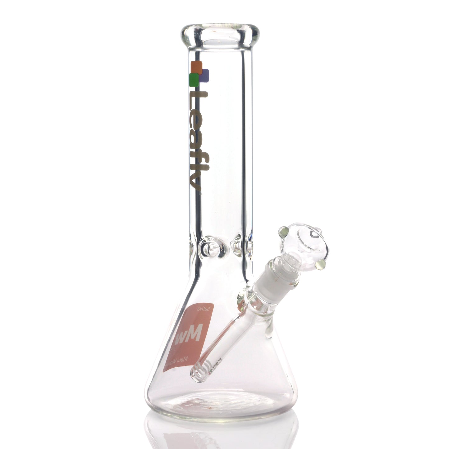 Leafly Strain Tile Beaker Bong - Sativa, Indica or Hybrid 