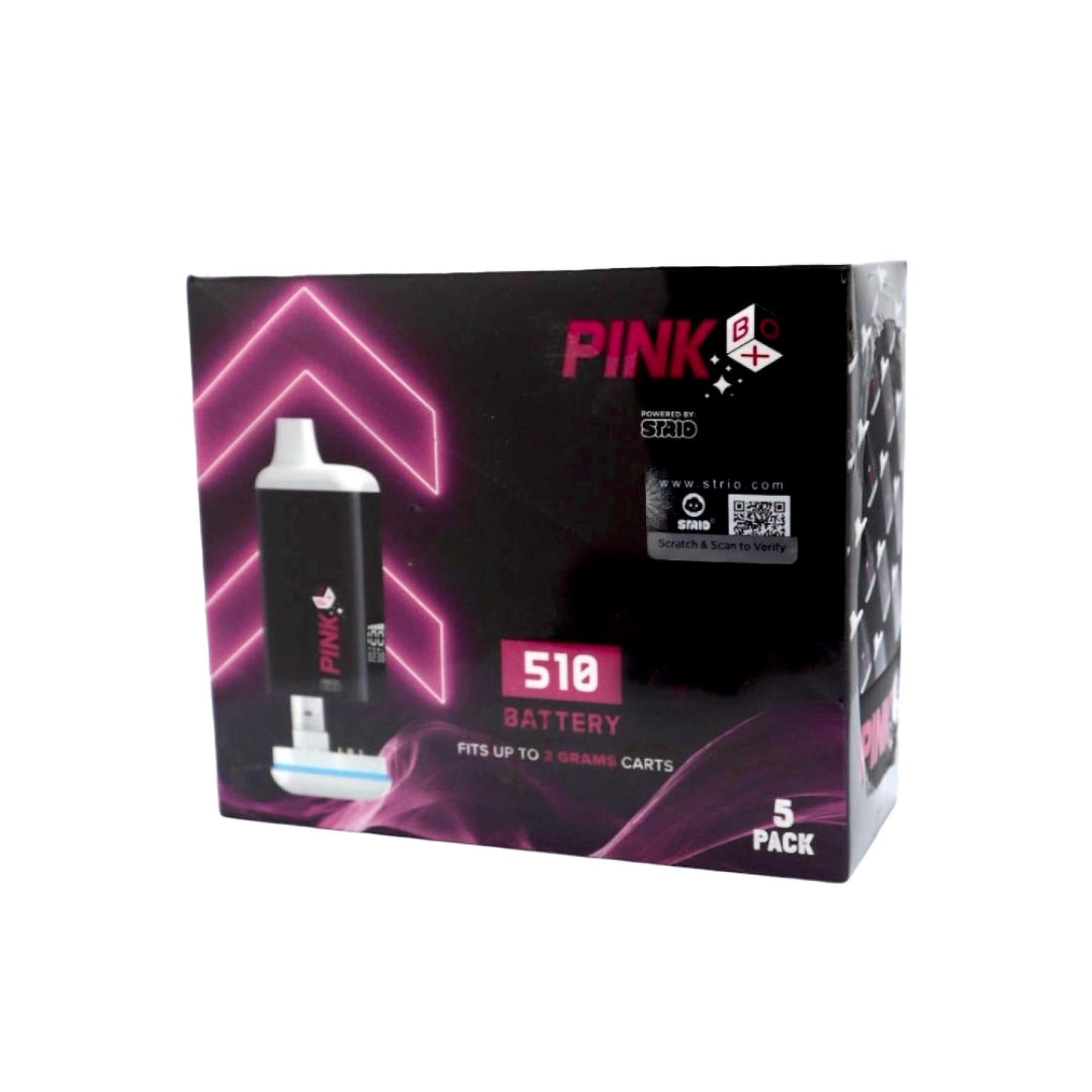 Pink Box - 510 Battery: 5-Pack