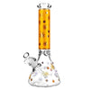 CaliConnected Hemp Leaf Beaker Bong Gold