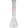 EG Glass Cross Beaker Bong Pink