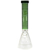EG Glass Square Beaker Bong Green