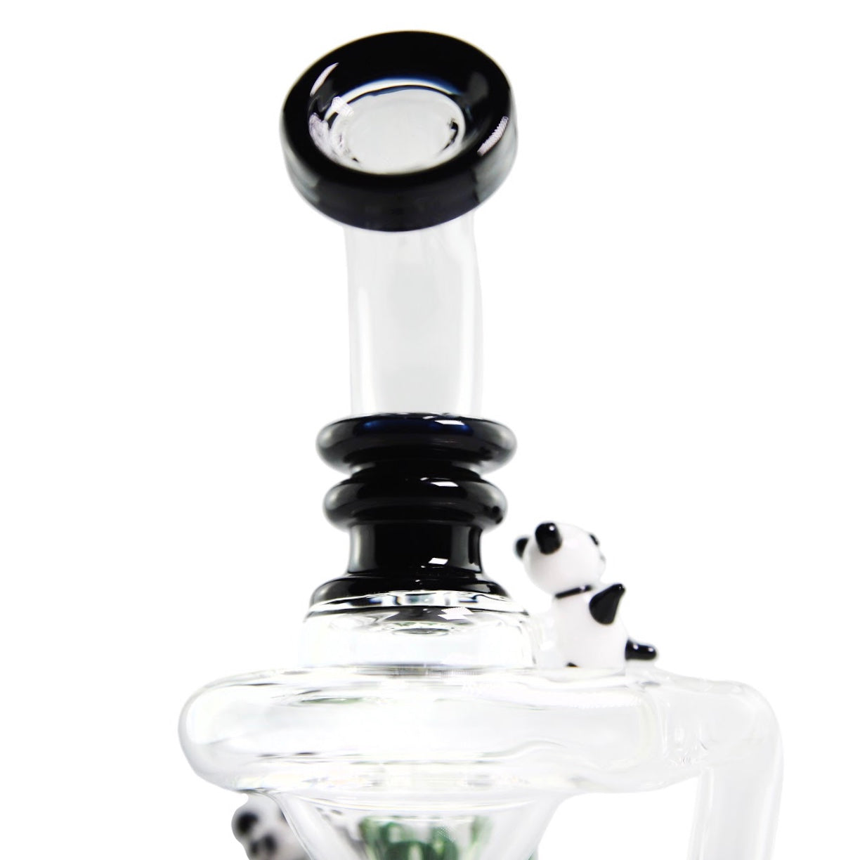 Empire Glassworks Climbing Pandas Recycler Bong
