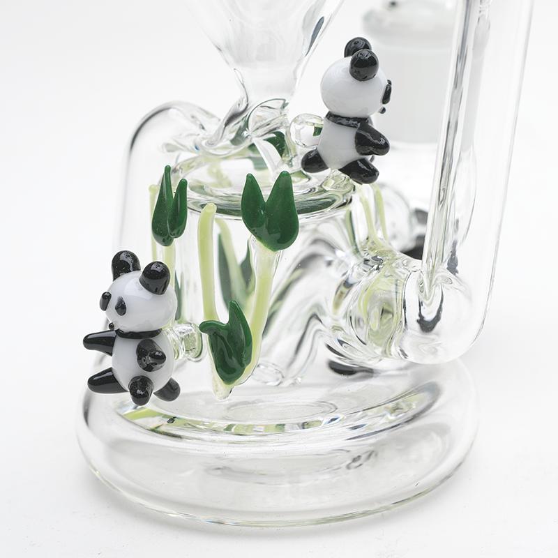 Empire Glassworks Climbing Pandas Recycler Bong 🐼 