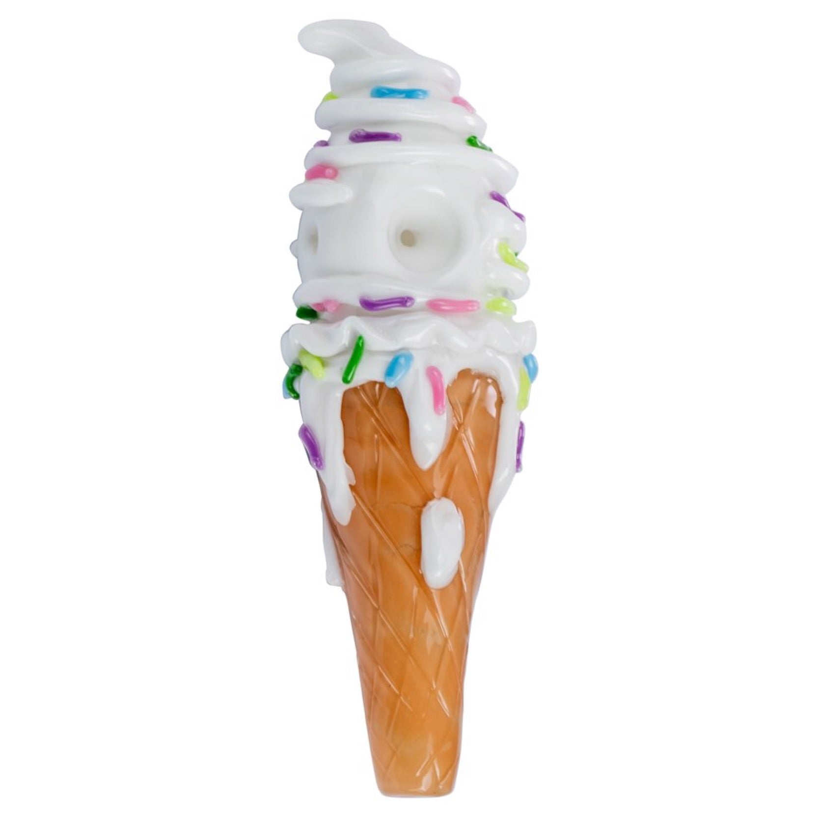 Empire Glassworks Sprinkles Ice Cream Cone Hand Pipe 🍦