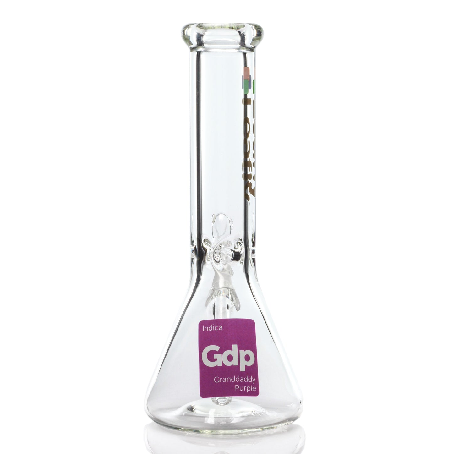 Leafly Strain Tile Beaker Bong - Sativa, Indica or Hybrid 