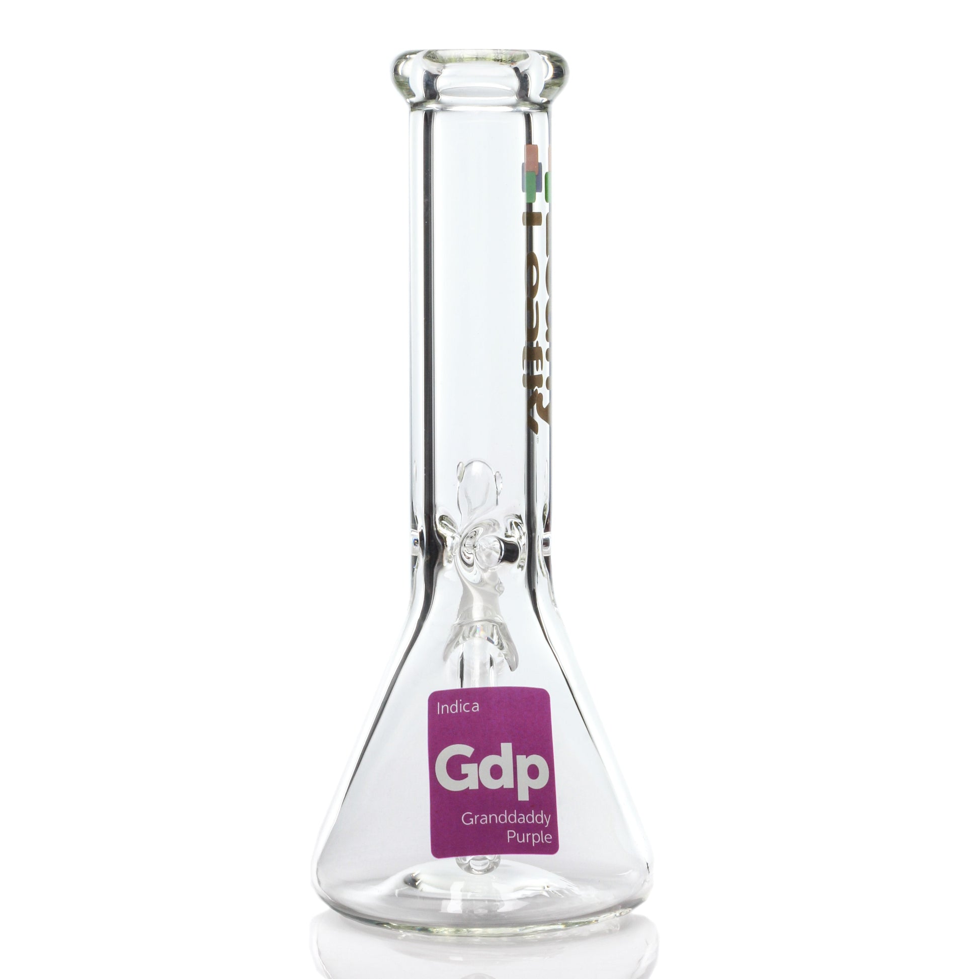 Leafly Strain Tile Beaker Bong - Sativa, Indica or Hybrid 