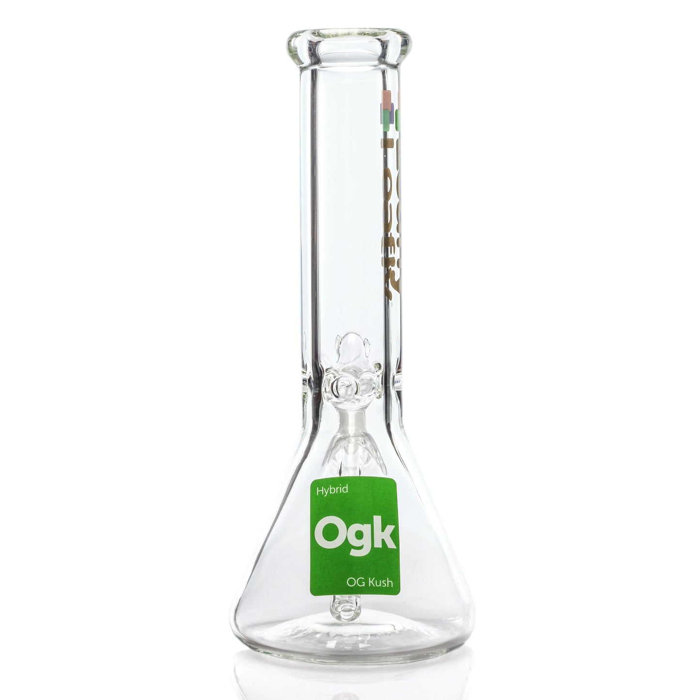 Leafly Strain Tile Beaker Bong - Sativa, Indica or Hybrid 