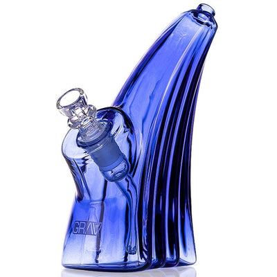 Grav® Wave Bubbler Bong Light Cobalt