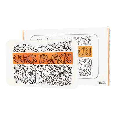 K. Haring "Crack is Wack" Glass Rolling Tray