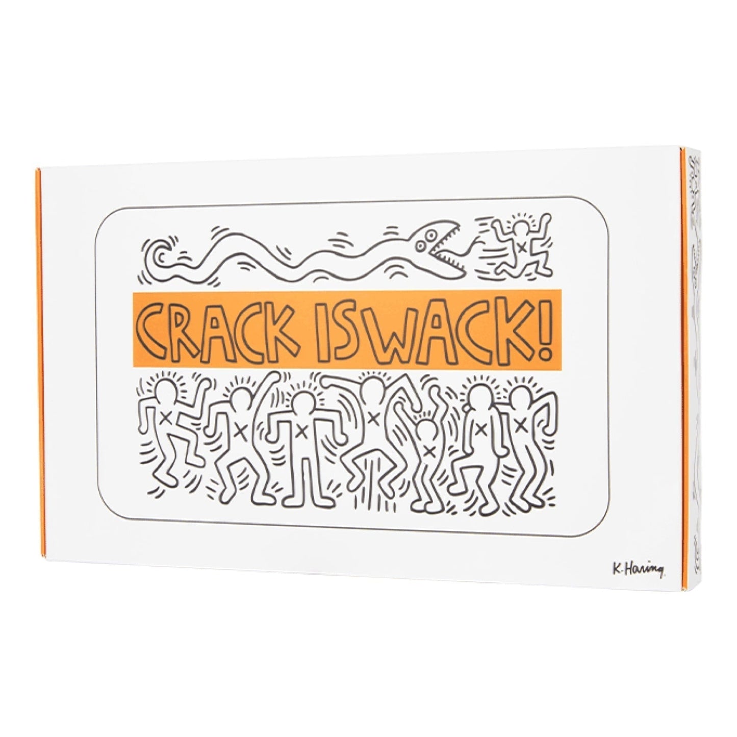 K. Haring "Crack is Wack" Glass Rolling Tray
