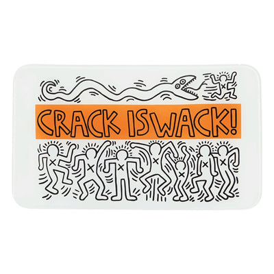 K. Haring "Crack is Wack" Glass Rolling Tray