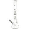 LA Pipes 20" 5mm Thick Double Showerhead Perc Beaker Bong