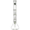 LA Pipes 20" 5mm Thick Double Showerhead Perc Beaker Bong
