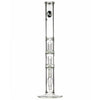 LA Pipes 20" 5mm Thick Double Showerhead Straight Tube Bong
