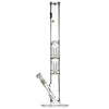 LA Pipes 20" 5mm Thick Double Showerhead Straight Tube Bong