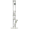 LA Pipes 20" 5mm Thick Double Showerhead Straight Tube Bong