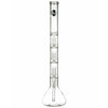 LA Pipes 26" 5mm Thick Triple Showerhead Perc Beaker Bong