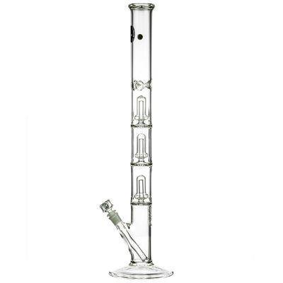 LA Pipes 26" 5mm Thick Triple Showerhead Straight Tube Bong