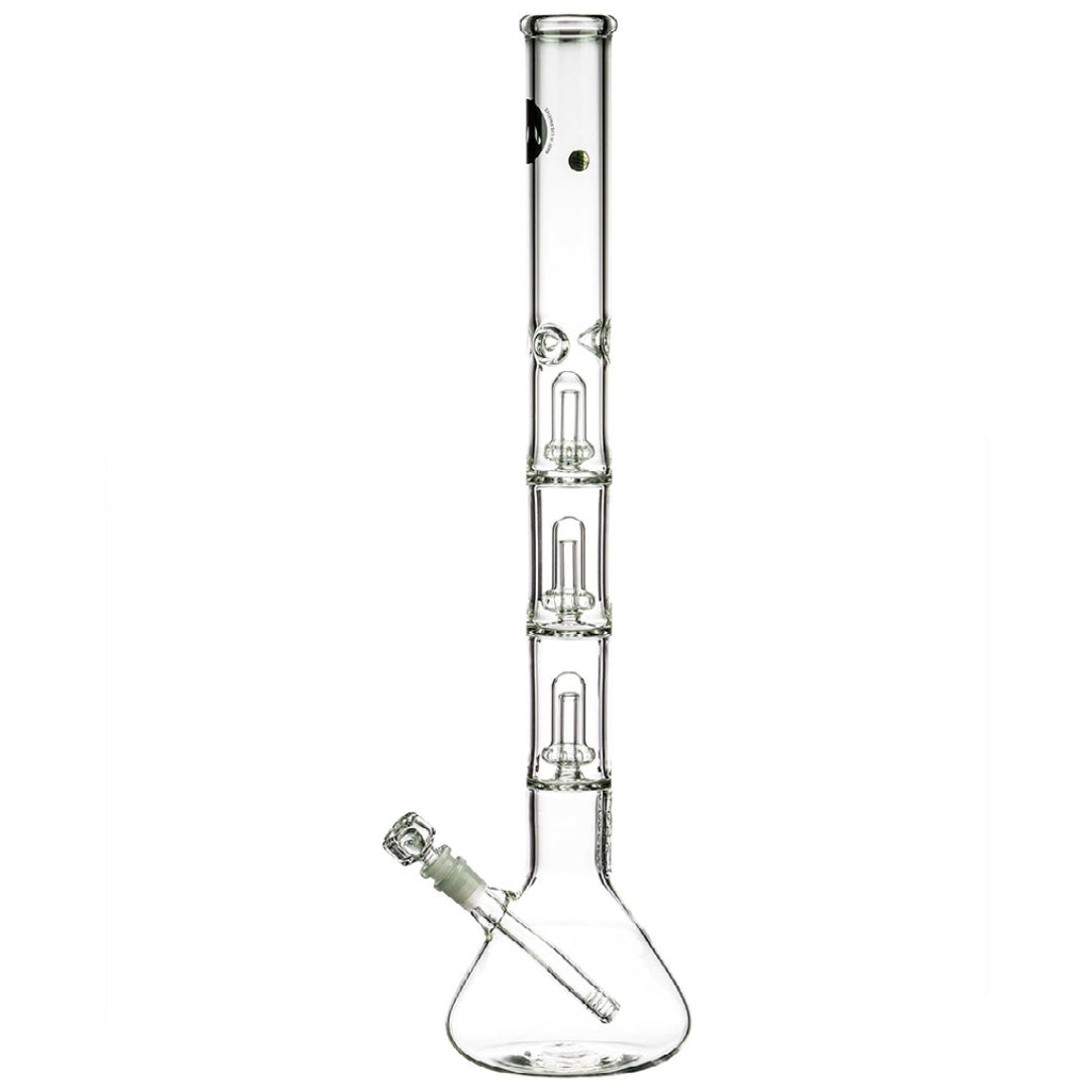 LA Pipes 26" 5mm Thick Triple Showerhead Perc Beaker Bong