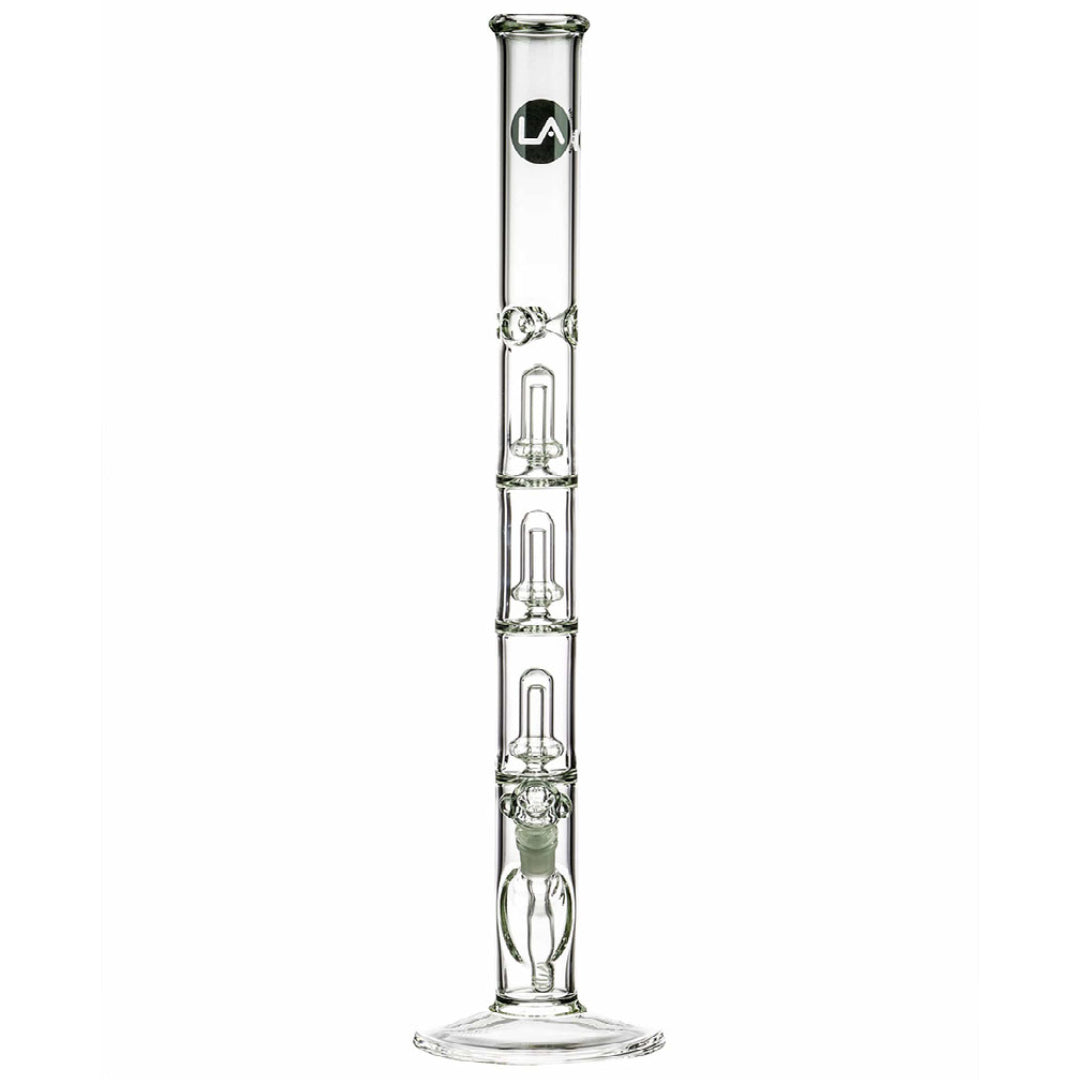 LA Pipes 26" 5mm Thick Triple Showerhead Straight Tube Bong