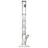 LA Pipes 26" 5mm Thick Triple Showerhead Straight Tube Bong