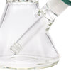 LA Pipes 11" Color Accented Showerhead Perc Beaker Bong