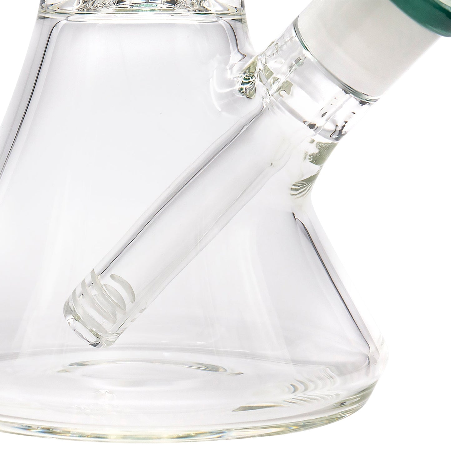 LA Pipes 11" Color Accented Showerhead Perc Beaker Bong