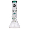 LA Pipes 11" Color Accented Showerhead Perc Beaker Bong