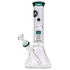 LA Pipes 11" Color Accented Showerhead Perc Beaker Bong