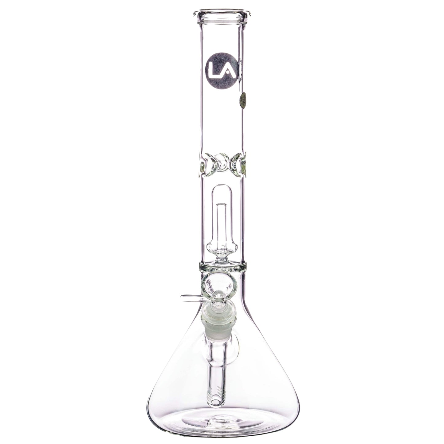 LA Pipes 12" Single Showerhead Perc Beaker Bong