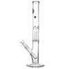 LA Pipes 12" Single Showerhead Perc Straight Tube Bong