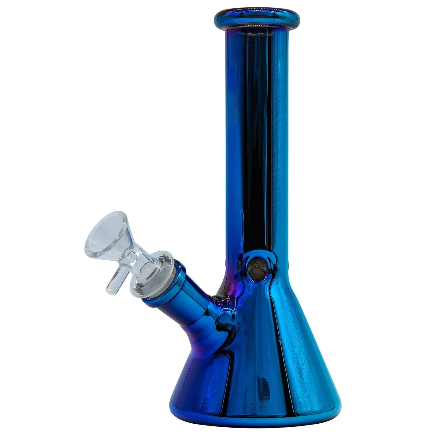 LA Pipes 8" Iridescent Glass Beaker Bong
