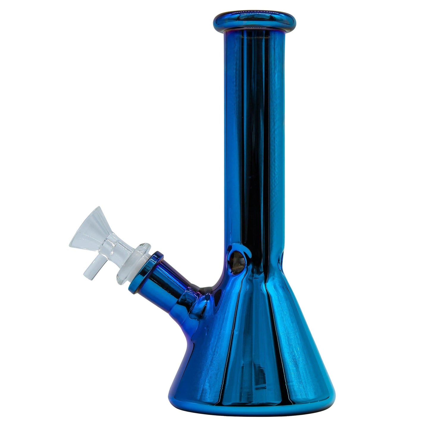 LA Pipes 8" Iridescent Glass Beaker Bong