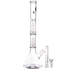 LA Pipes 14" Double Showerhead Perc Beaker Bong