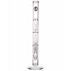LA Pipes 14" Double Showerhead Perc Straight Tube Bong