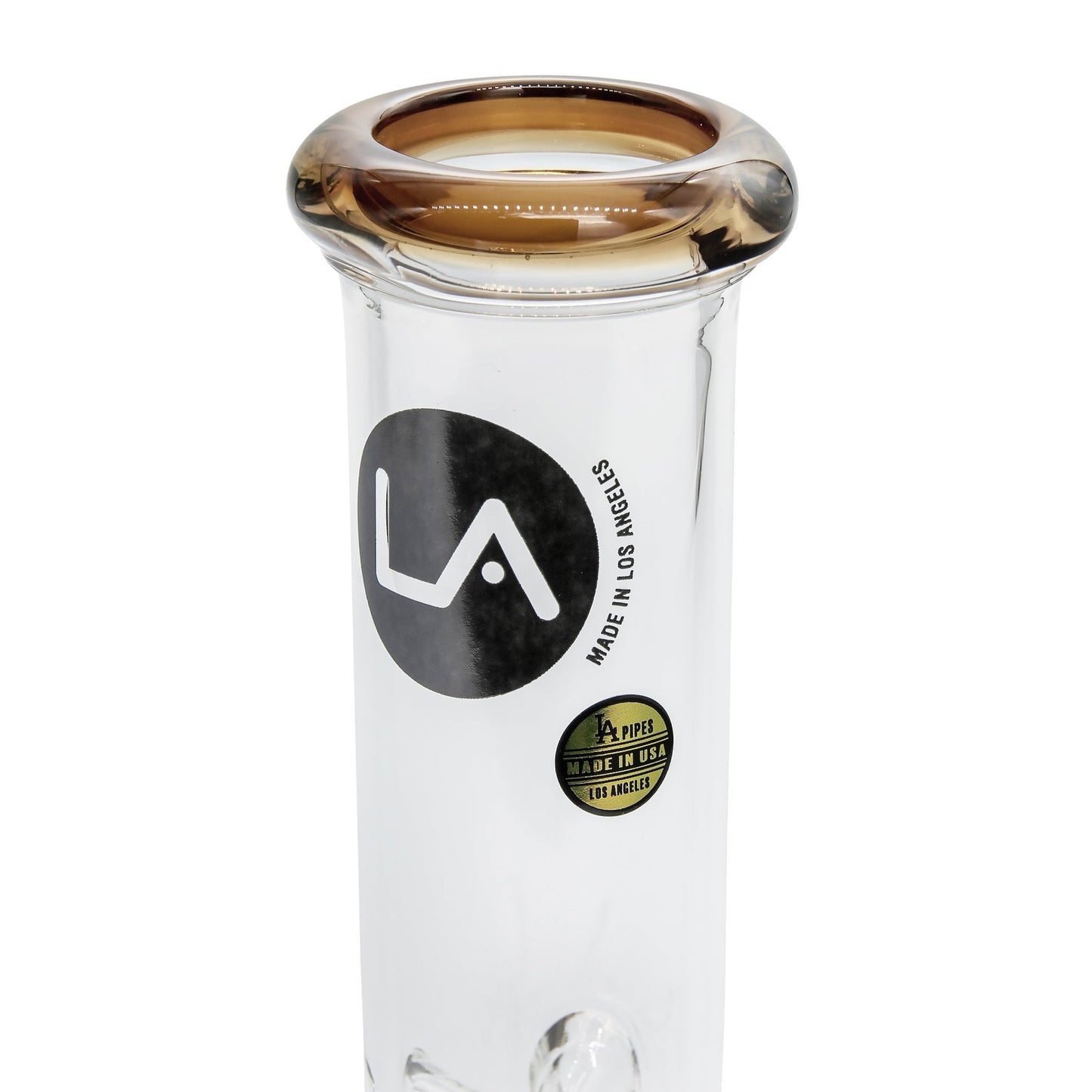 LA Pipes 8" Color Accented Mini Beaker Bong