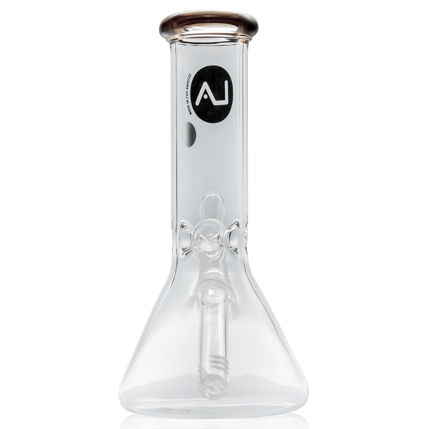 LA Pipes 8" Color Accented Mini Beaker Bong