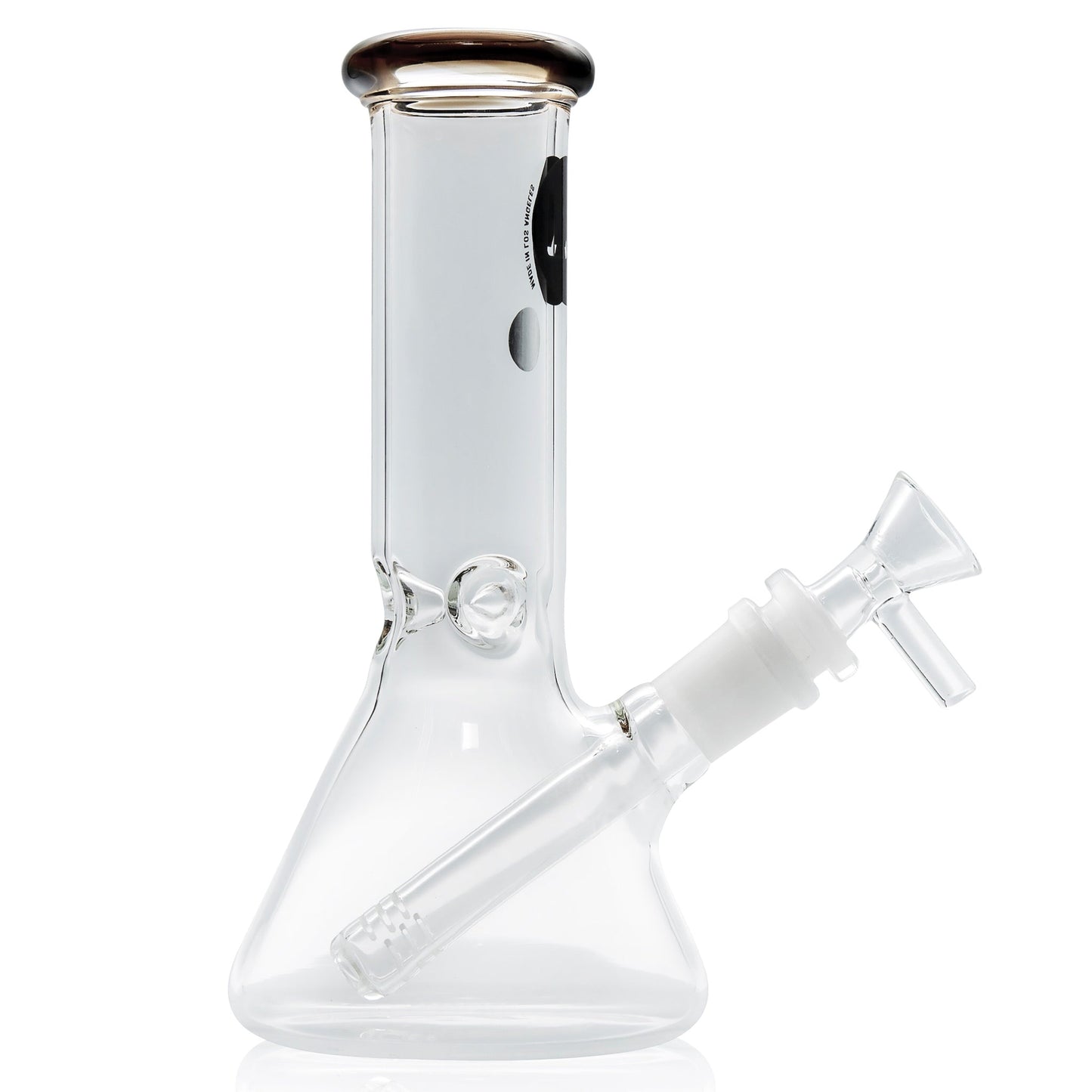 LA Pipes 8" Color Accented Mini Beaker Bong