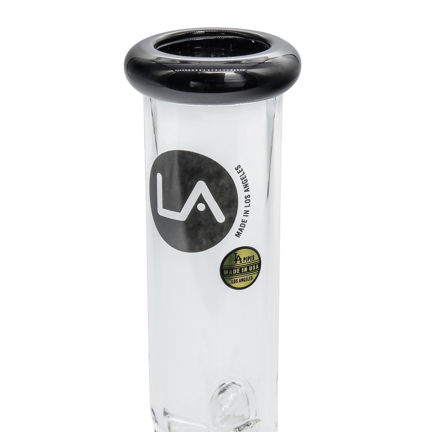 LA Pipes 8" Color Accented Mini Beaker Bong