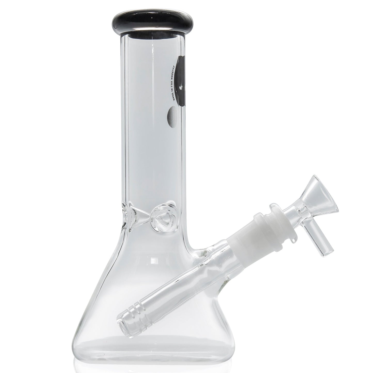 LA Pipes 8" Color Accented Mini Beaker Bong