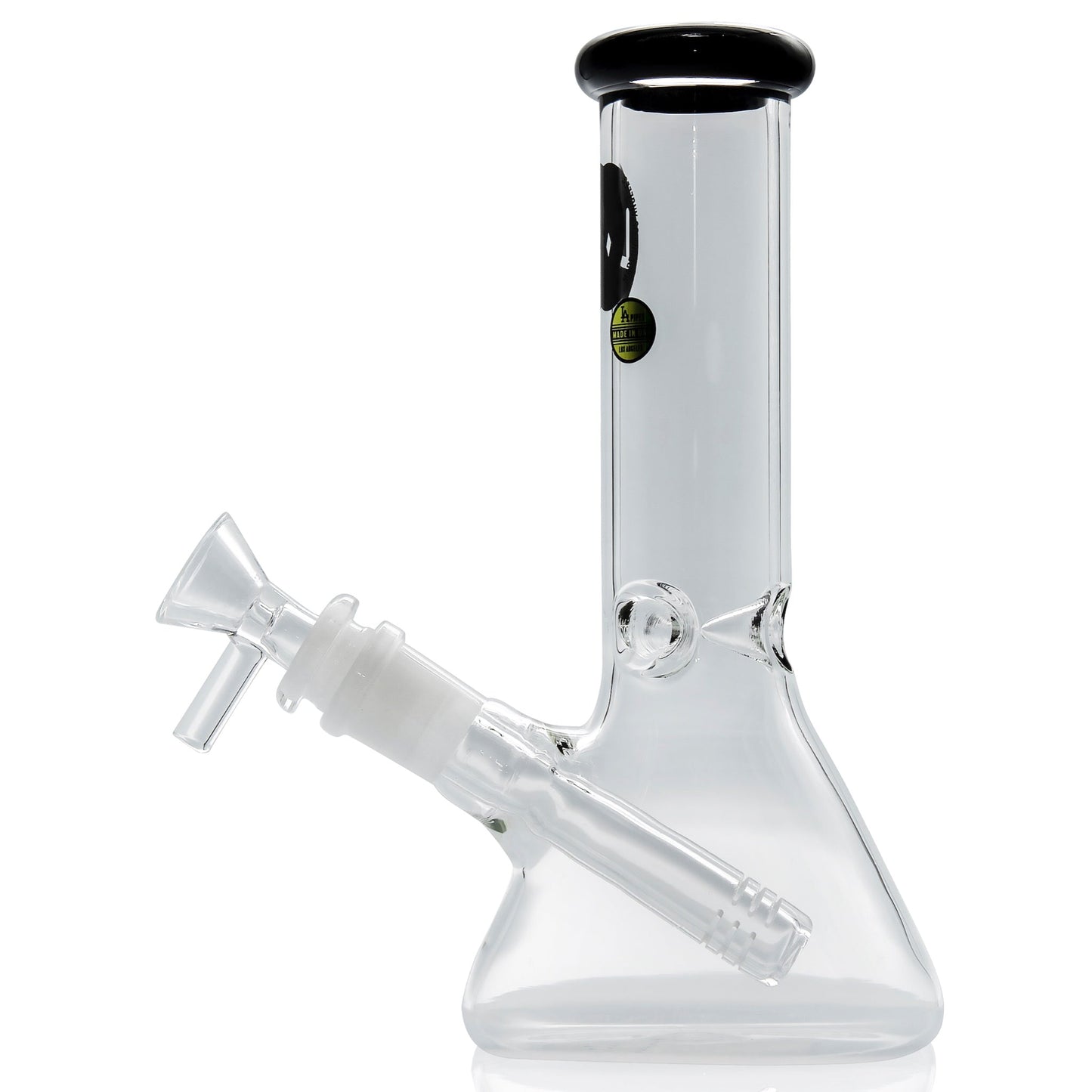 LA Pipes 8" Color Accented Mini Beaker Bong