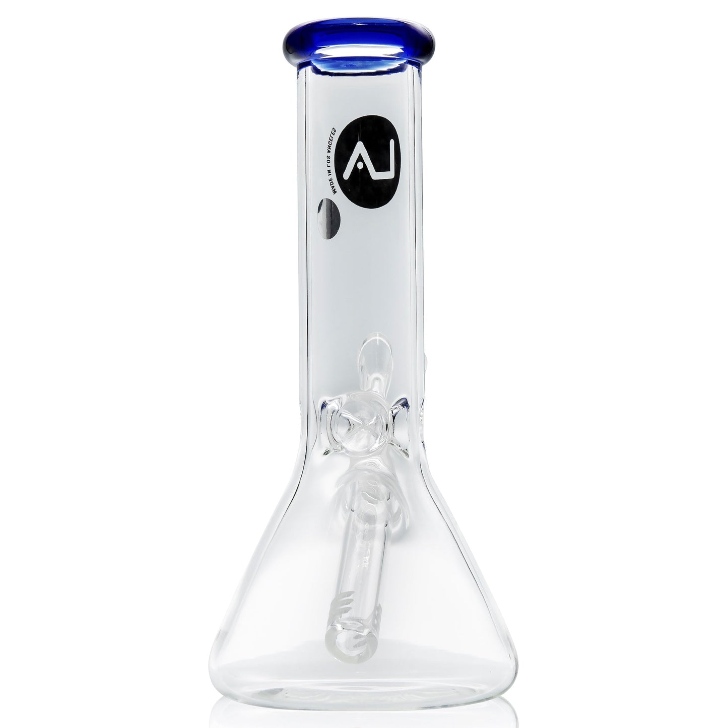 LA Pipes 8" Color Accented Mini Beaker Bong