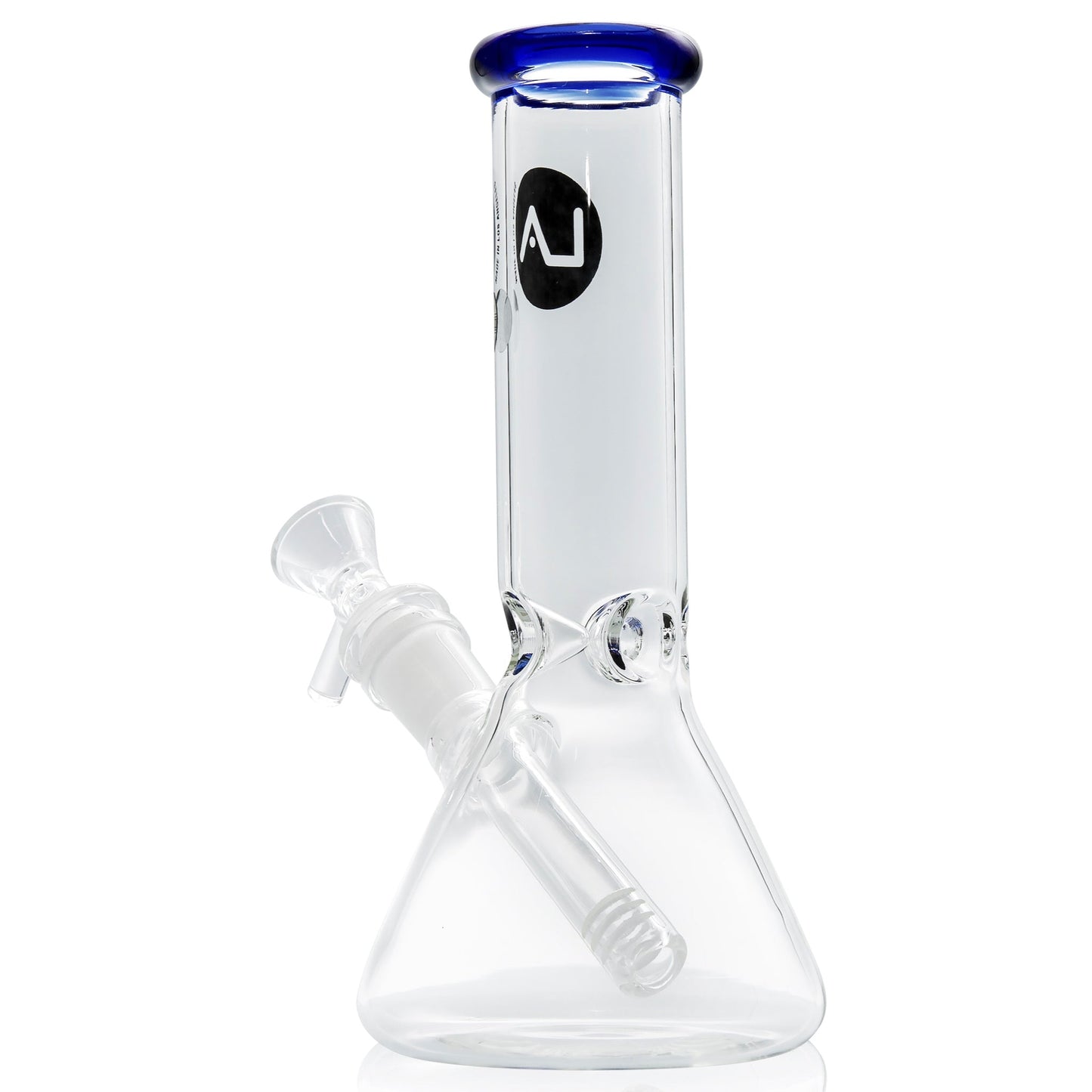 LA Pipes 8" Color Accented Mini Beaker Bong