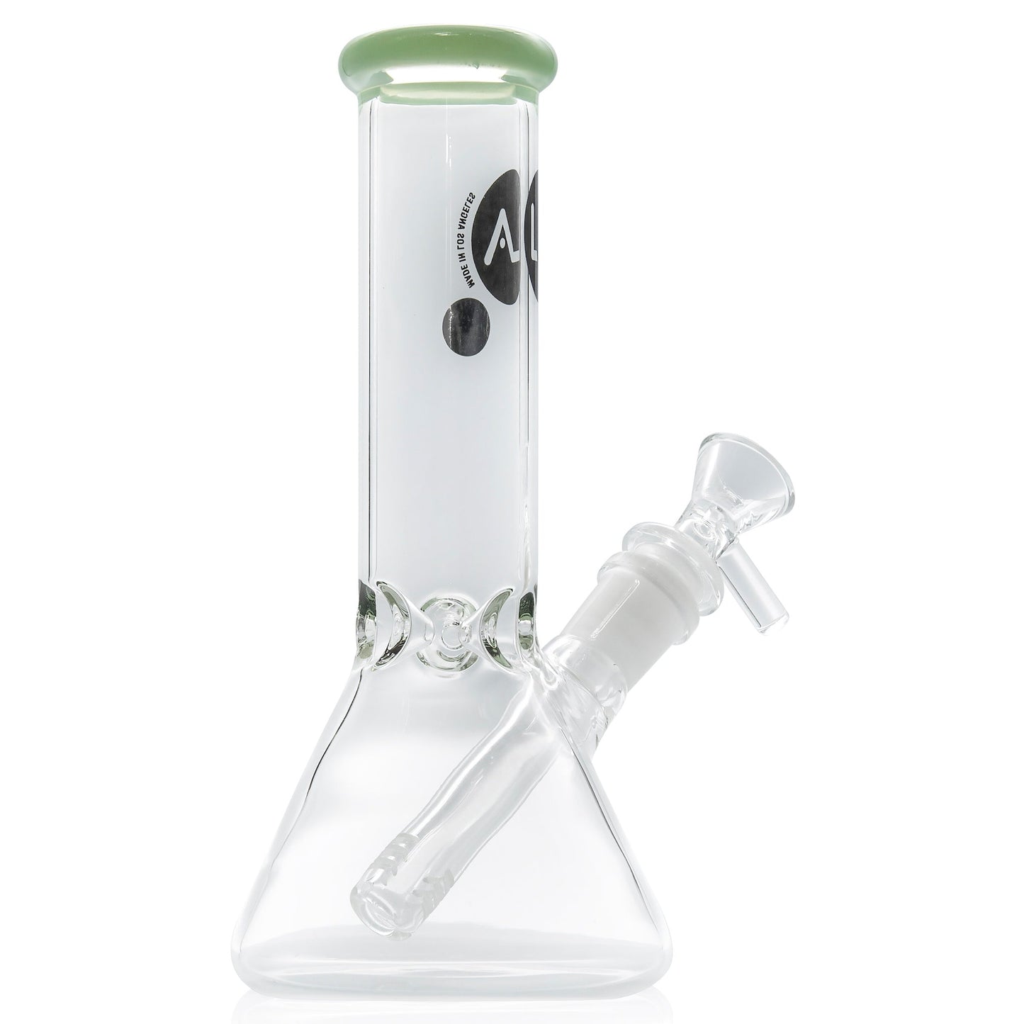 LA Pipes 8" Color Accented Mini Beaker Bong