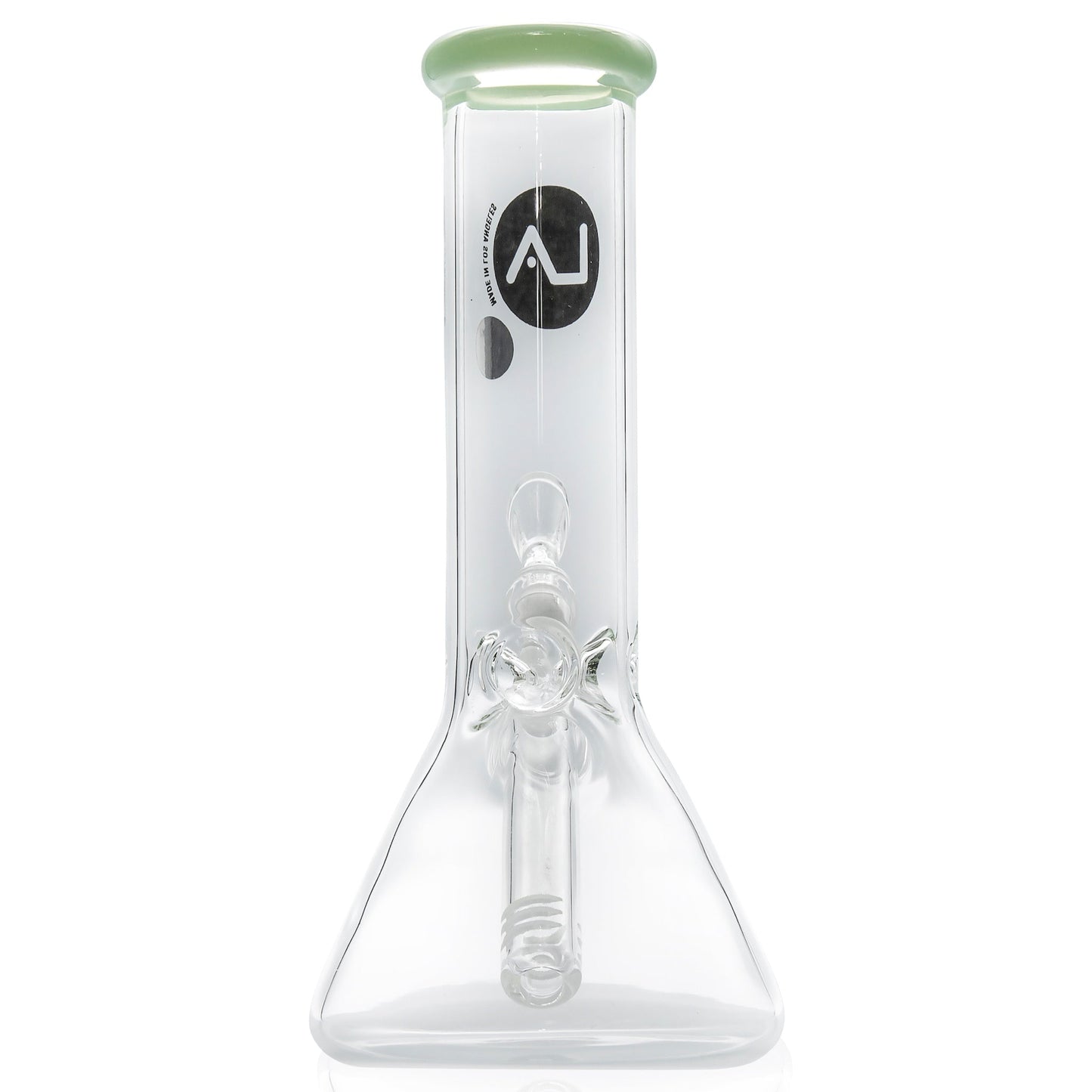 LA Pipes 8" Color Accented Mini Beaker Bong