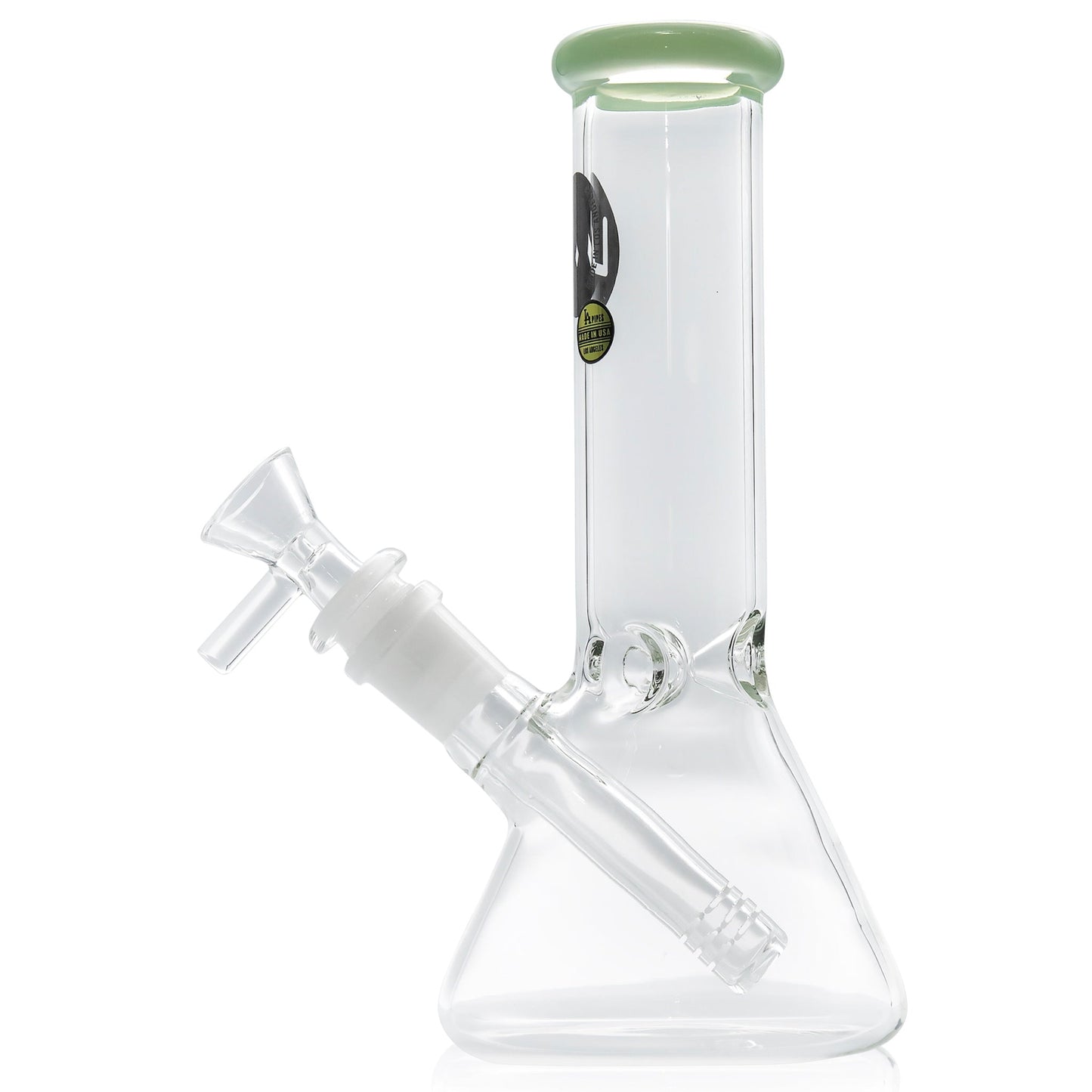 LA Pipes 8" Color Accented Mini Beaker Bong
