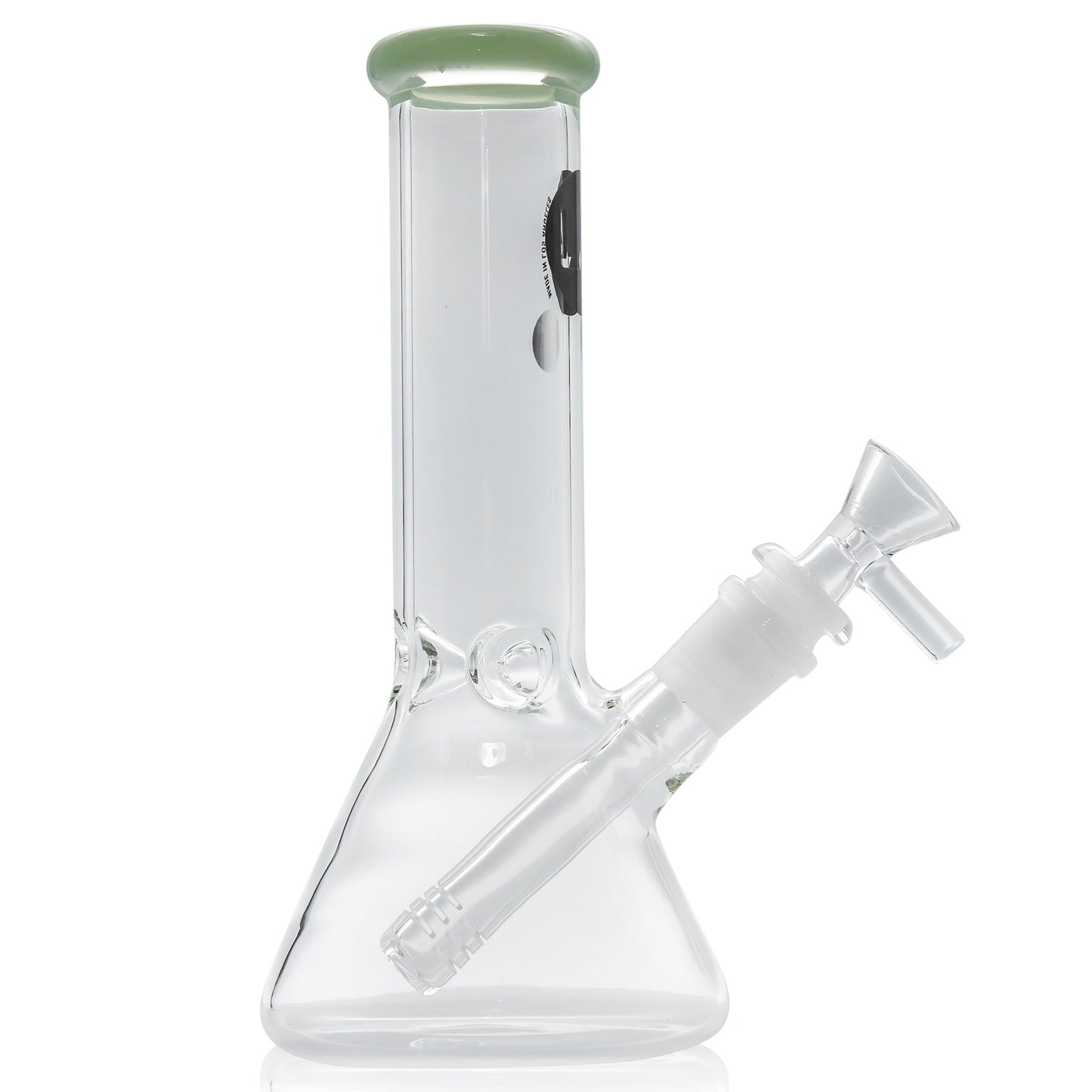 LA Pipes 8" Color Accented Mini Beaker Bong