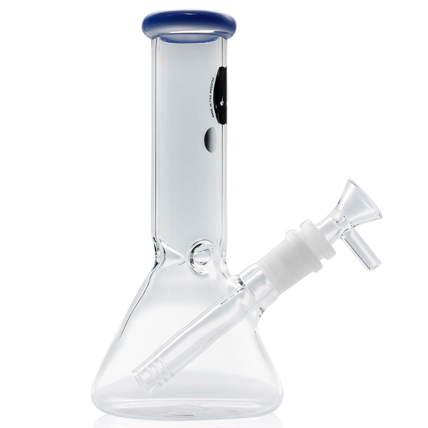 LA Pipes 8" Color Accented Mini Beaker Bong