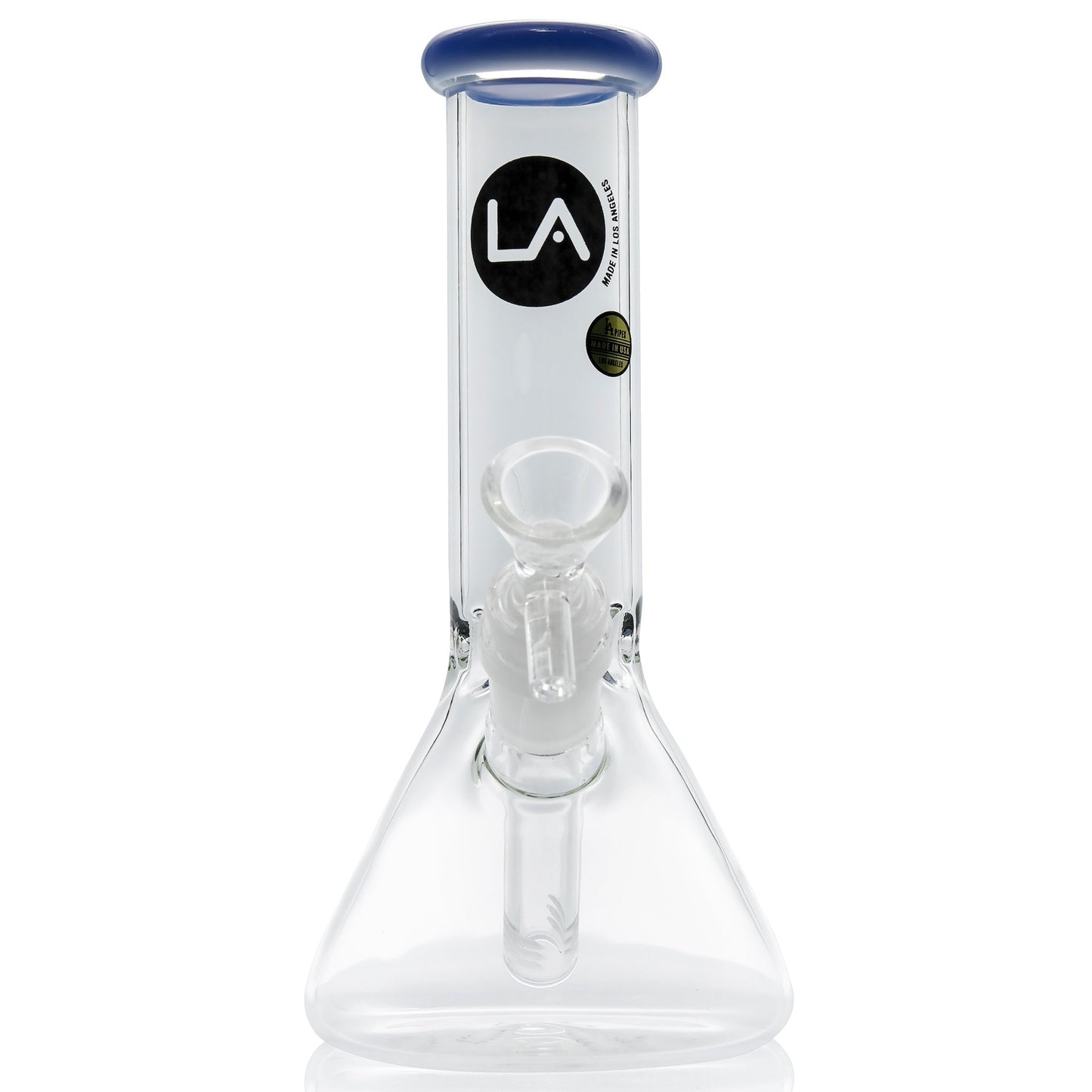LA Pipes 8" Color Accented Mini Beaker Bong